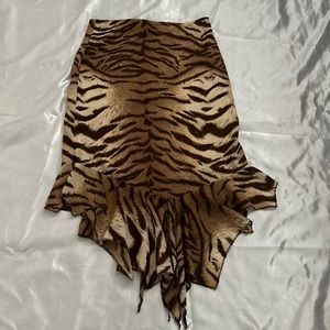 Animal print skirt